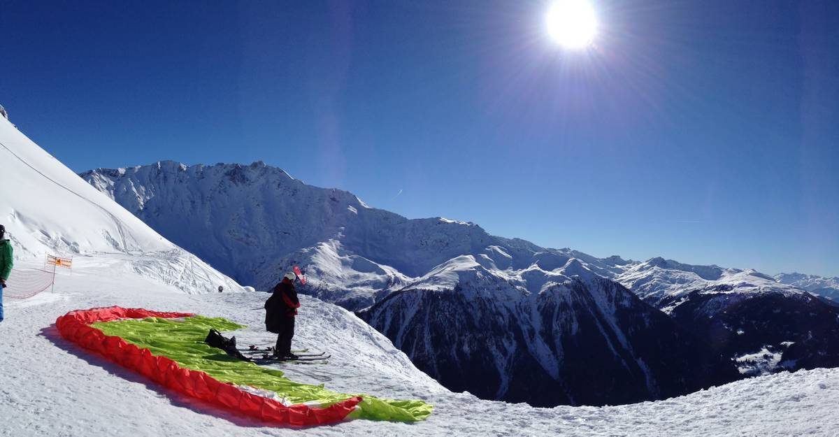 Ski parapente