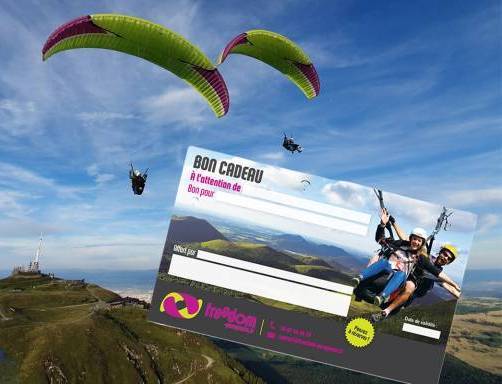 bon cadeau parapente Puy de Dôme