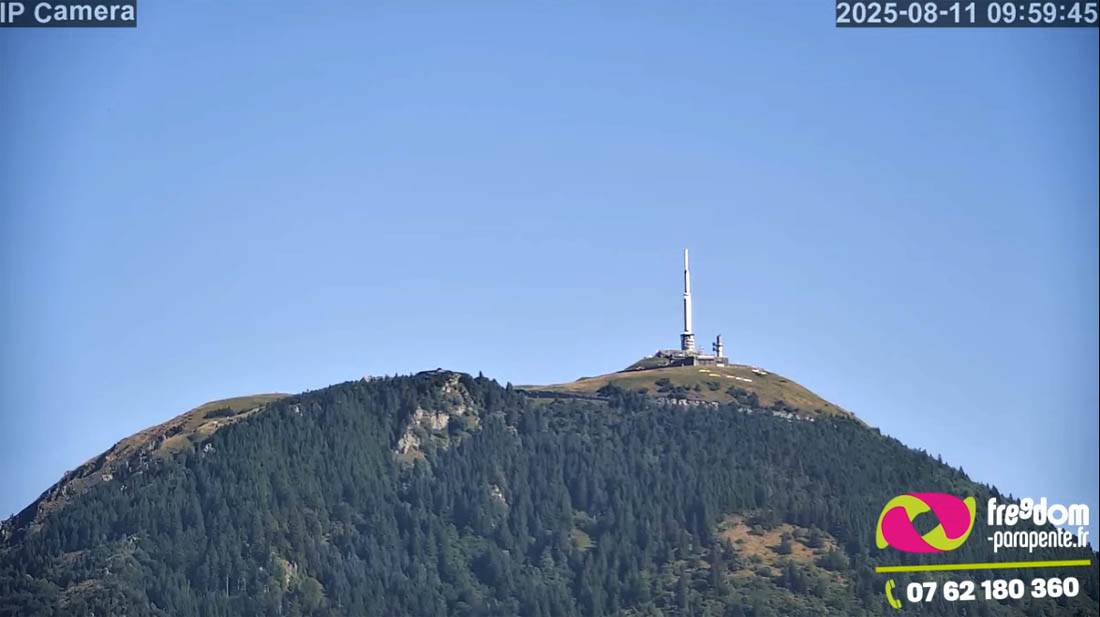 Webcam Puy de Dôme été 2025