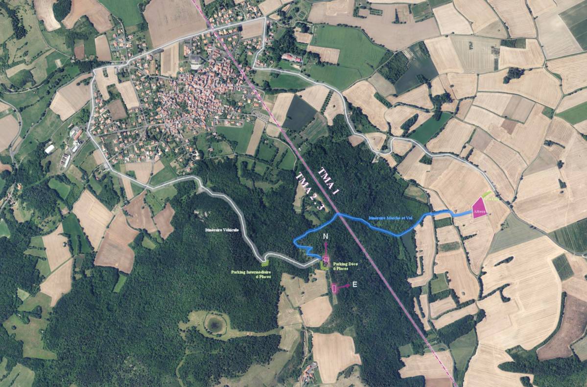 carte site de Saint Sandoux