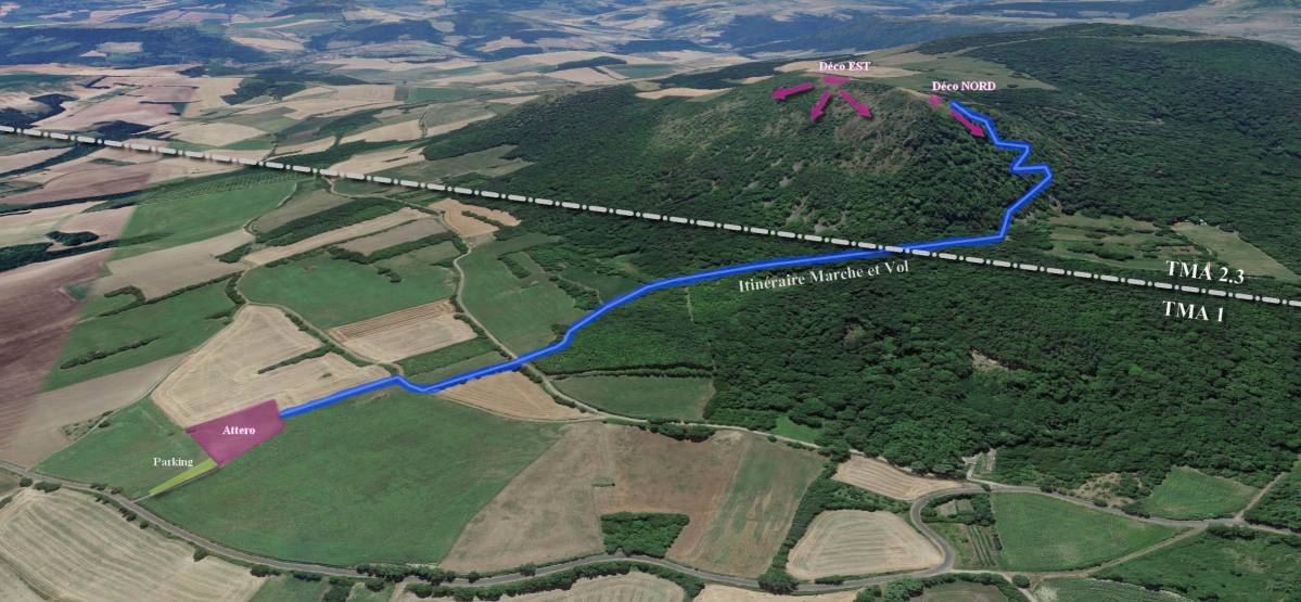 plan 3D site de Saint Sandoux