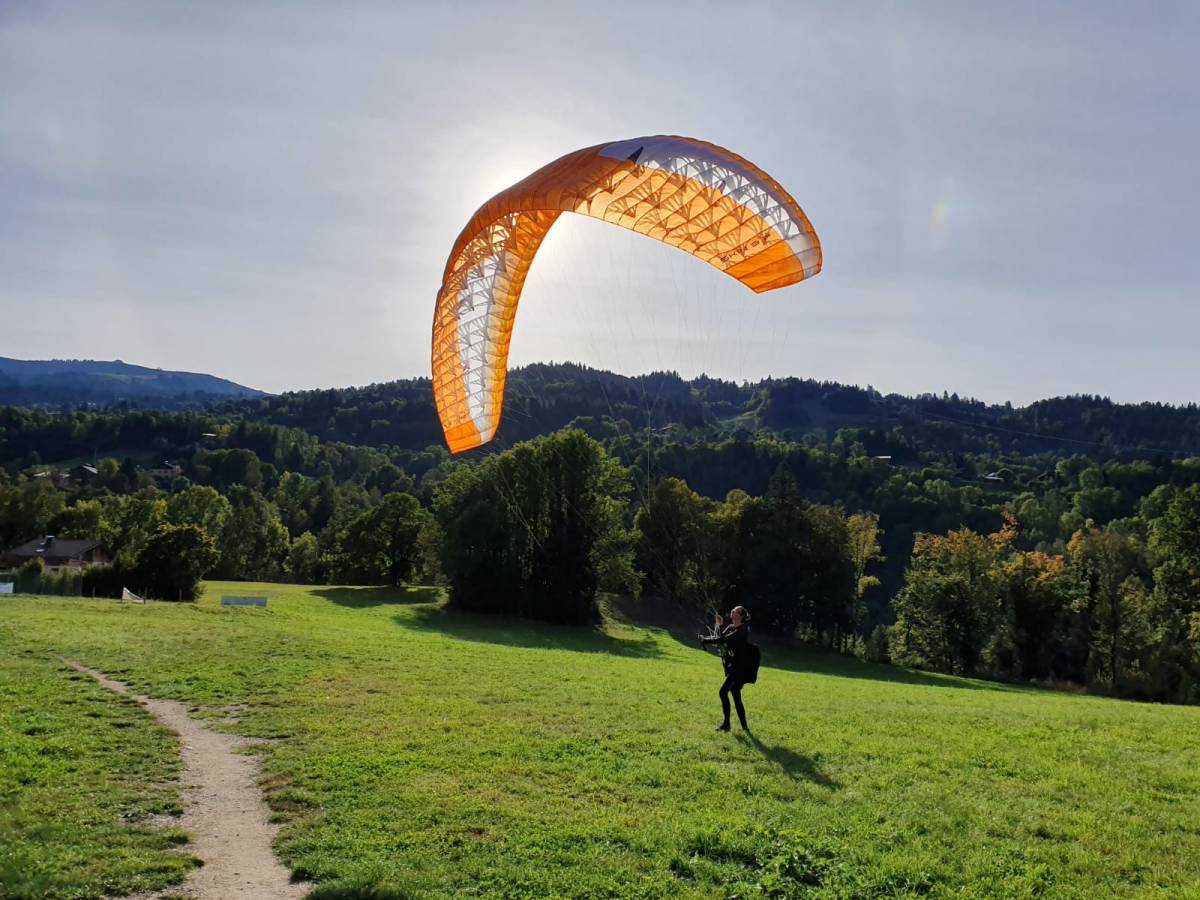 Voile parapente skin 3 p