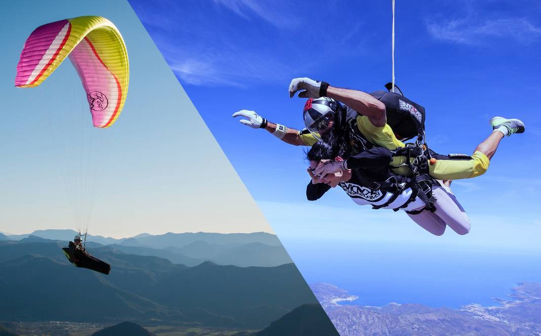 parapente vs parachute