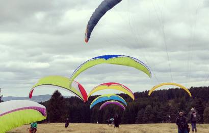 site pente école puy de dome parapente