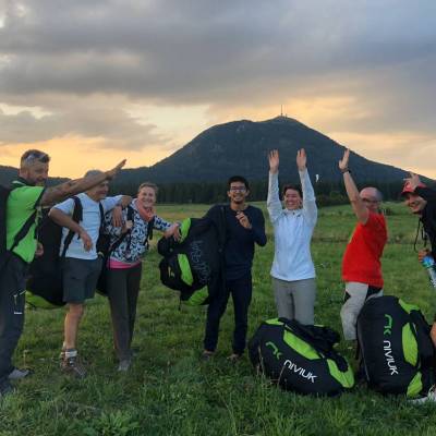 Fin de stage parapente à l'école