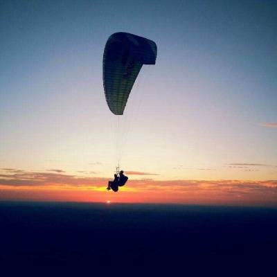 couche de soleil parapente