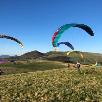 Stage parapente gonflage pente école