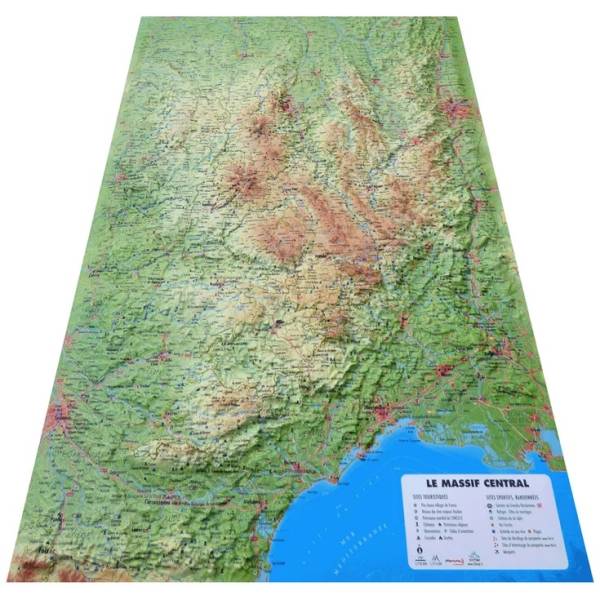 Carte relief 3D map