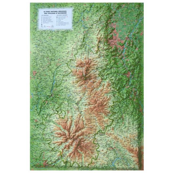 Carte relief 3D map