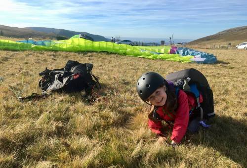 Baptême parapente enfant Puy de Dôme enfant